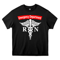Emergency Department Nursing Er Registered Nurse Rn Caduceus Raglan Ba Heavy Core Tee | Teevron