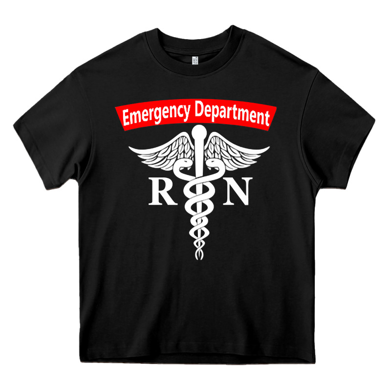 Emergency Department Nursing Er Registered Nurse Rn Caduceus Raglan Ba Heavy Core Tee by linhVisuals | Teevron
