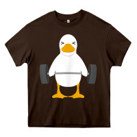 Chocolate Brown duck deadlift design   weight lifting gym workout tank top Heavy Core Tee - linhVisuals