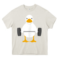 Cream duck deadlift design   weight lifting gym workout tank top Heavy Core Tee - linhVisuals