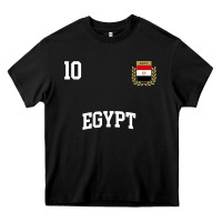 Egypt Team Sports Number 10 Soccer Egyptian Flag T Shirt Heavy Core Tee | Teevron