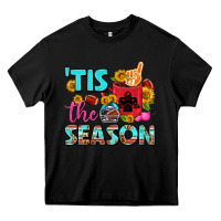 Black tis the season football coffee mug Heavy Core Tee - FaDigitalArtStudio