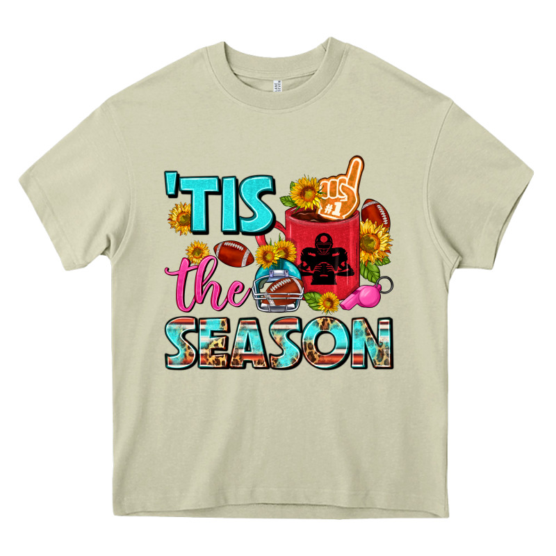 Tis The Season Football Coffee Mug Heavy Core Tee by FaDigitalArtStudio | Teevron