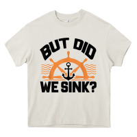 Cream funny boat captain gift for boater men women cool boating t shirt Heavy Core Tee - linhVisuals