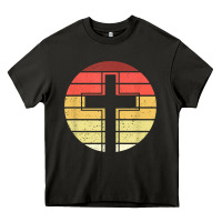 Asphalt jesus cross retro style vintage t shirt Heavy Core Tee - linhVisuals