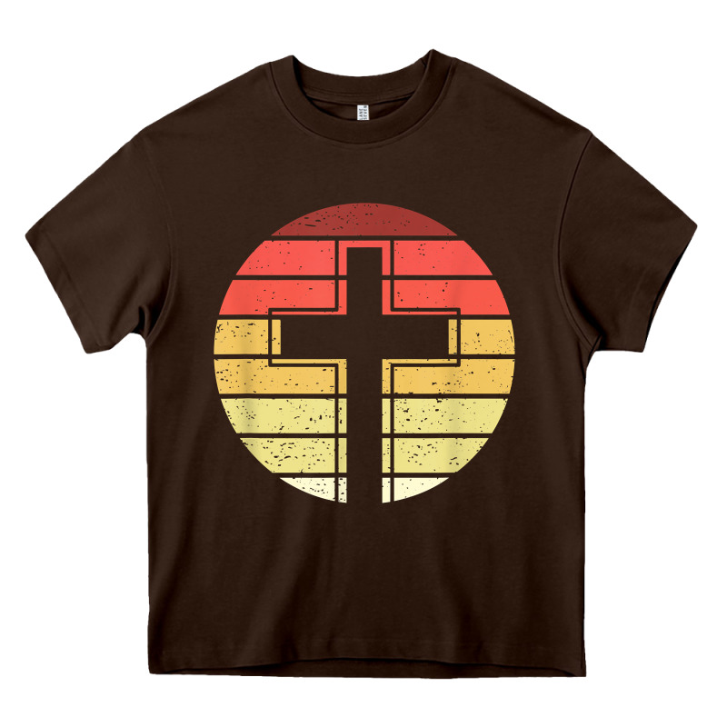Jesus Cross Retro Style Vintage T Shirt Heavy Core Tee by linhVisuals | Teevron