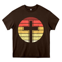 Jesus Cross Retro Style Vintage T Shirt Heavy Core Tee | Teevron