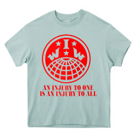 Arona iww injury one is injury to all front and back red zip hoodie Heavy Core Tee - linhVisuals