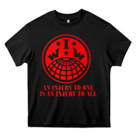 Black iww injury one is injury to all front and back red zip hoodie Heavy Core Tee - linhVisuals