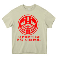 Mossy iww injury one is injury to all front and back red zip hoodie Heavy Core Tee - linhVisuals