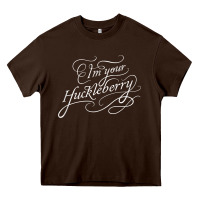 Chocolate Brown i'm your huckleberry tank top Heavy Core Tee - linhVisuals