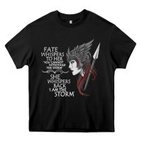Black fate whispers to her you cannot withstand the storm t shirt Heavy Core Tee - linhVisuals