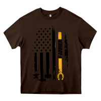 Chocolate Brown farrier, horse lovers no hoof no horse barefoot father's day pullover Heavy Core Tee - linhVisuals