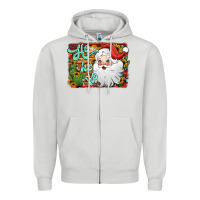 Ho Ho Ho Santa Claus Zipper Hoodie | Teevron