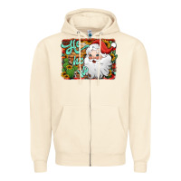 Sandshell ho ho ho santa claus Zipper Hoodie - Jasminsmagicworld