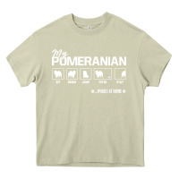 Mossy dog pomeranian cute dog puppy pet black paw Heavy Core Tee - linhVisuals