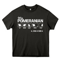 Asphalt dog pomeranian cute dog puppy pet black paw Heavy Core Tee - linhVisuals