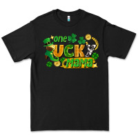 Black one lucky mama Premium Tee - FaDigitalArtStudio