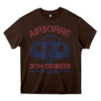 Chocolate Brown the engineers of 20th brigade t shirt Heavy Core Tee - linhVisuals