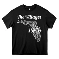 Black the villages fl   florida city mandala t shirt Heavy Core Tee - linhVisuals