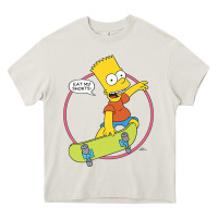 Cream the simpsons bart simpson eat my shorts premium t shirt Heavy Core Tee - linhVisuals