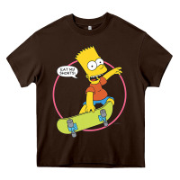 Chocolate Brown the simpsons bart simpson eat my shorts premium t shirt Heavy Core Tee - linhVisuals