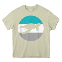Mossy sea turtle retro gift for men or boys t shirt Heavy Core Tee - linhVisuals