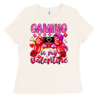 Bone Gaming is My Valentine Ladies Tee - CowhideDigitalArt
