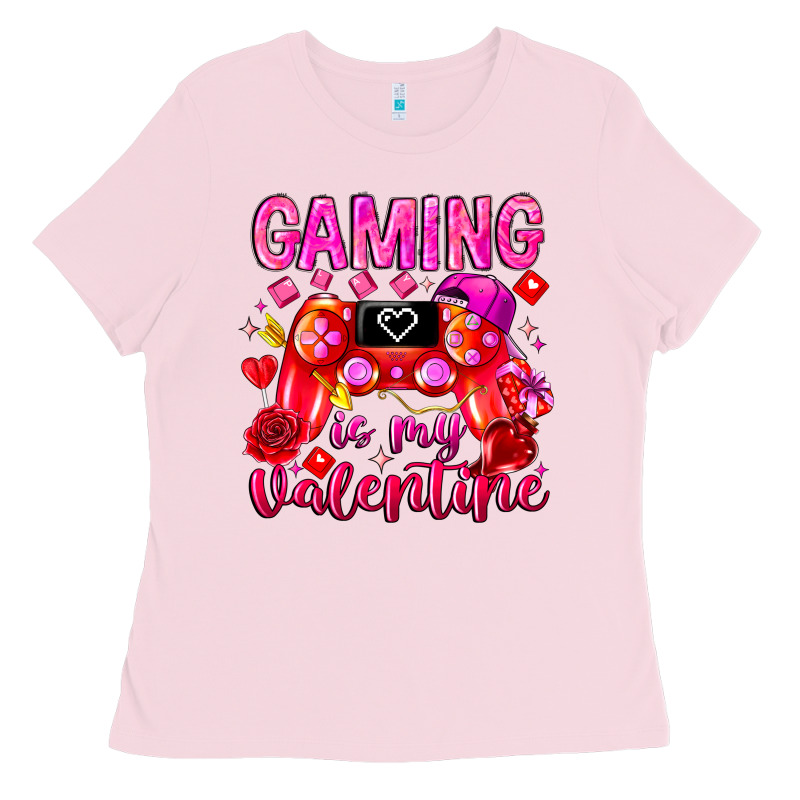 Gaming Is My Valentine Ladies Tee by CowhideDigitalArt | Teevron