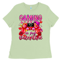 Matcha Gaming is My Valentine Ladies Tee - CowhideDigitalArt