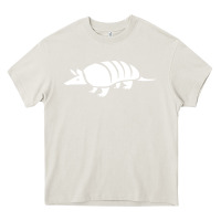 Cream armadillo Heavy Core Tee - linhVisuals