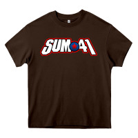 Chocolate Brown Artwork SUM41 Heavy Core Tee - linhVisuals