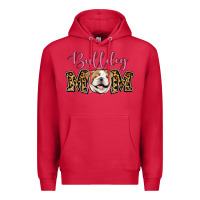 Cardinal Bulldog Mom Premium Hoodie - Jasminsmagicworld