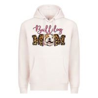 Pale Pink Bulldog Mom Premium Hoodie - Jasminsmagicworld