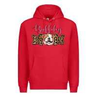 Red Bulldog Mom Premium Hoodie - Jasminsmagicworld