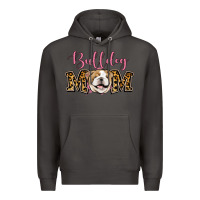 Smoke Bulldog Mom Premium Hoodie - Jasminsmagicworld