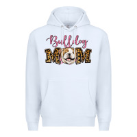 White Bulldog Mom Premium Hoodie - Jasminsmagicworld
