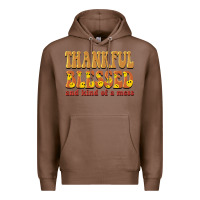 Chestnut thankful blessed and kind of a mess Premium Hoodie - BarkalooDesign