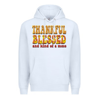 Thankful Blessed And Kind Of A Mess Premium Hoodie | Teevron