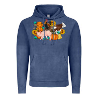 Farm Life Fall Pig Cow Rooster Vintage Hoodie | Teevron