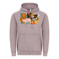 Vintage Zinc Farm Life Fall Pig Cow Rooster Vintage Hoodie - Artiststas
