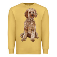 Antique Gold cockapoo Premium Sweatshirt - RanaPortraitStore