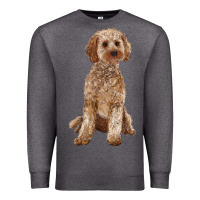 Charcoal Heather cockapoo Premium Sweatshirt - RanaPortraitStore