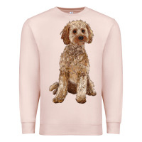 Pale Pink cockapoo Premium Sweatshirt - RanaPortraitStore