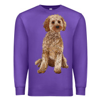 Purple cockapoo Premium Sweatshirt - RanaPortraitStore