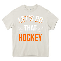 Cream Lets Do That Hockey Heavy Core Tee - linhVisuals