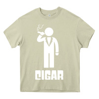 Mossy cigar smoker Heavy Core Tee - linhVisuals
