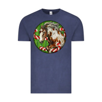 Vintage Denim Horse Christmas Vintage Tee - LillyAllenDesigns