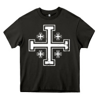 Asphalt crusader cross of jerusalem knights templa Heavy Core Tee - linhVisuals
