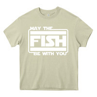 Mossy May The Fish Be With You Fishing3 Heavy Core Tee - linhVisuals